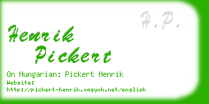 henrik pickert business card